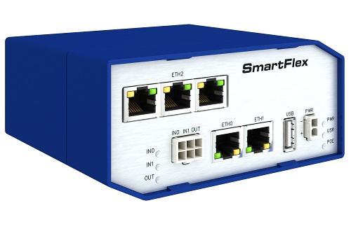 SmartFlex, Global, 5x Ethernet, PoE PD, Plastic, Without Accessories